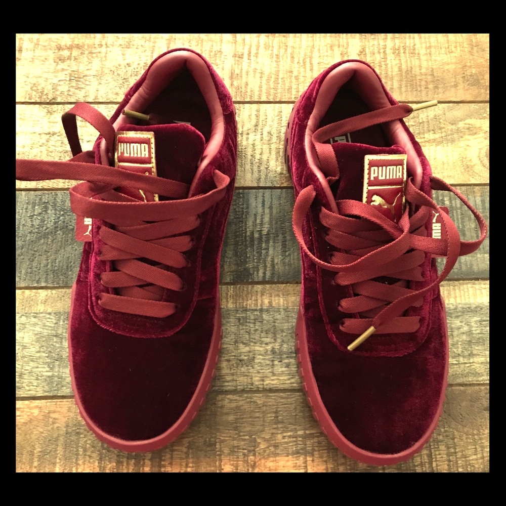 Puma Cali Velvet Tibetan Red (New in Box!)